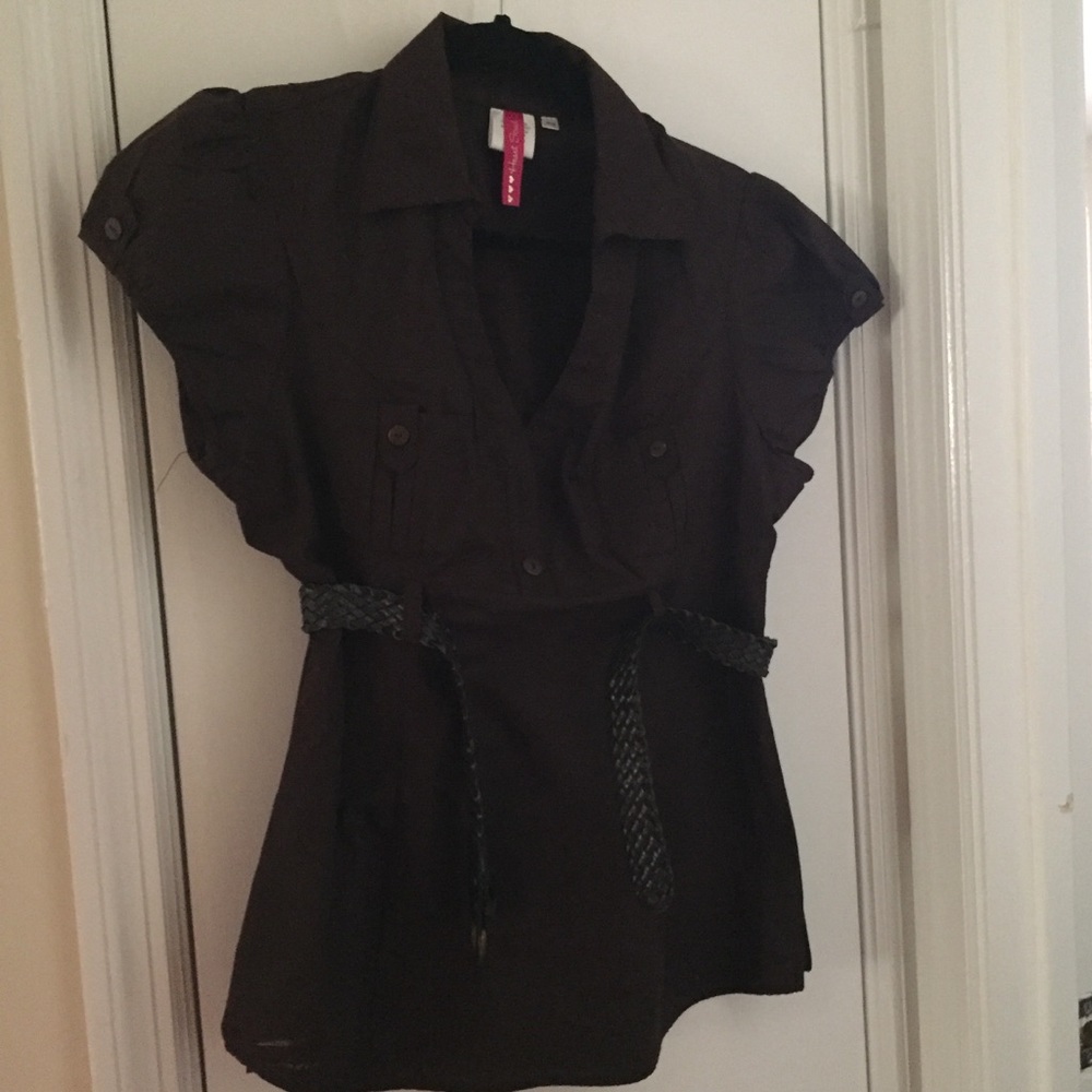 Brown shirt